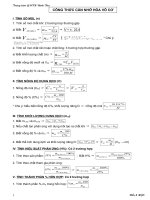 Tài liệu Công thức giải toán hoá vô cơ