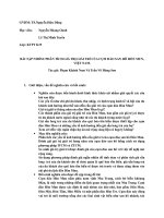 PHÂN TÍCH GIÁ TRỊ GIẢI TRÍ của cụm đảo SAN hô hòn MUN, VIỆT NAM 