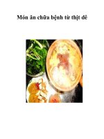 Tài liệu Món ăn chữa bệnh từ thịt dê pptx