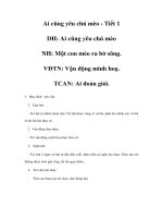 Tài liệu Giáo án 3 tuổi - Ai cũng yêu chú mèo doc