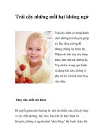 Tài liệu Trái cây những mối hại không ngờ pptx