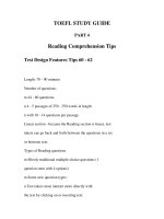 Tài liệu TOEFL STUDY GUIDE PART 4 Reading Comprehension doc