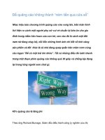 Tài liệu Để quảng cáo không thành “ném tiền qua cửa sổ” pptx