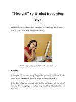 Tài liệu “Hóa giải” sự tẻ nhạt trong công việc ppt