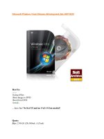 Tài liệu Microsoft Windows Vista Ultimate x86 integrated July 2007 0EM pdf