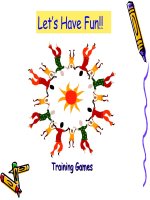 ĐÀO TẠO QUA TRÒ CHƠI