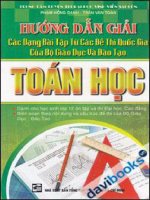hướng dẫn giải các dạng bài tập từ các đề thi quốc gia của bộ giáo dục và đào tạo_ toán học