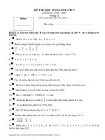 Gián án Đề thi chọn HSG môn Toán lớp 5 vòng 1