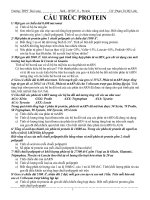 Bài tập Cấu trúc Protein