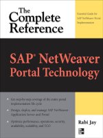 Tài liệu SAP NetWeaver Portal Technology: The Complete Reference pptx