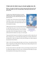 Tài liệu Chính sách tài chính trong các doanh nghiệp toàn cầu pdf