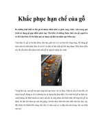 Tài liệu Khắc phục hạn chế của gỗ pdf