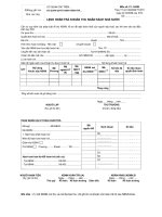 Tài liệu Mẫu lệnh hoàn trả khoản thu ngân sách nhà nước pdf
