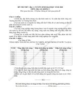 Tài liệu ĐỀ THI THỬ ( lần 1 ) TUYỂN SINH ĐẠI HỌC NĂM 2010 MÔN: ĐỊA LÍ; KHỐI: C docx