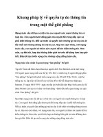 Tài liệu Khung pháp lý về quyền tự do thông tin trong một thế giới phẳng doc