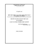 Đền thờ chiêu văn vương trần nhật duật và lễ hội văn trinh xã quảng hòa, quảng hợp, huyện quảng xương, tỉnh thanh hóa 