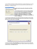 Gián án Cách cài đặt office 2003