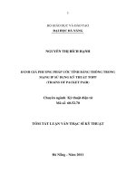 Đánh giá phương pháp ước tính băng thông trong mạng IP sử dụng kỹ thuật TOPP (trains of packet pairs) 