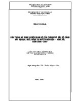 Côn trùng ký sinh và mối quan hệ của chúng với sâu bọ cánh vảy hại lạc, ngô, vừng tại huyện nghi lộc   nghệ an 