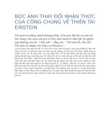 BỨC ẢNH THAY ĐỔI NHẬN THỨC CỦA CÔNG CHÚNG VỀ THIÊN TÀI EINSTEIN