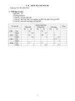 Bài giảng KIEM TRA CHUONG III CO MA TRAN