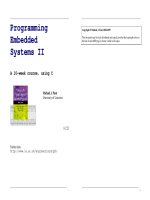 Tài liệu Programming Embedded Systems II doc