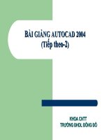 Bài soạn giao trinh autucad
