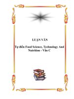 Tài liệu Tự điển Food Science, Technology And Nutrition - Vần C pptx