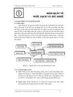 Tài liệu Khái quát về nước sạch và sức khoẻ ppt