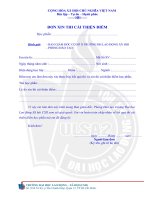 Tài liệu ĐƠN XIN THI CẢI THIỆN ĐIỂM pptx