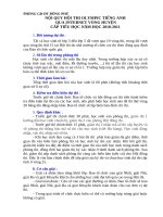 Gián án Nội quy hội thi Olympic tiếng Anh vòng huyện cấp TH