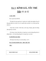 Tài liệu Gíao án 5 - KÍNH GIÀ, YÊU TRẺ docx