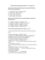 Tài liệu ĐỀ THI THỬ ĐẠI HỌC 2009 ( ĐỀ SỐ 2 – CÓ ĐÁP ÁN) docx