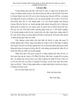 Một số biện pháp nhằm cải thiện tình hình tài chính tại công ty cổ phần chè kim anh 