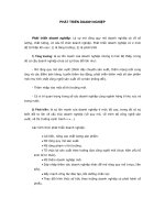 Tài liệu PHÁT TRIỂN DOANH NGHIỆP doc