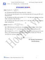 Tài liệu Các bài toán khảo sát hàm số 20.05 (Bài tập và hướng dẫn giải) pptx