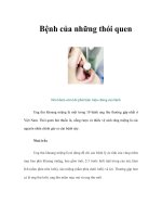 Tài liệu Bệnh của những thói quen pdf