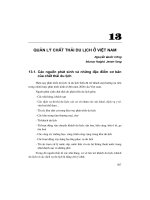 Tài liệu Chương 13: Quản lý chất thải du lịch ở Việt Nam doc