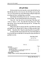 Đặc điểm truyện ngắn xuân diệu qua tạp truyện phấn thông vàng và trường ca 