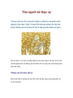 Tài liệu Tìm người tài thực sự pdf