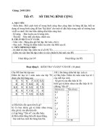 Bài giảng Đại số 7- Tiết 47; 48