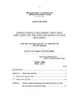 Nhóm compact địa phương thoả mãn điều kiện cực tiểu đối với nhóm con giải được đóng 