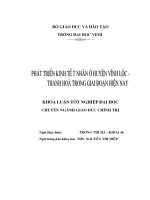 Phát triển kinh tế tư nhân ở huyện vĩnh lộc   thanh hoá trong giai đoạn hiện nay 
