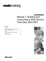 Tài liệu Module 7: Building and Consuming a Web Service That Uses ADO.NET ppt