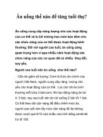 Tài liệu Ăn uống thế nào để tăng tuổi thọ? pdf