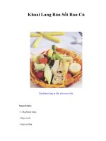 Tài liệu Khoai Lang Rán Sốt Rau Củ pdf