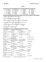 Bài giảng Bo de thi TN vao 10: De 5