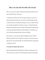 Tài liệu Đặt ra các mục tiêu cho nhân viên của bạn docx