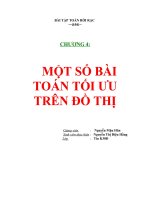 Tài liệu Một số bài toán tối ưu trên đồ thị pptx