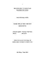 Nghệ thuật tiểu thuyết khải hưng 